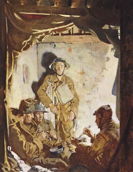 Sir William Orpen Soldiers Resting at the Front Norge oil painting art